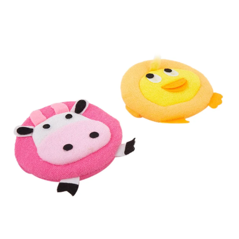 Animal Multicolour 2 Pk Bath Sponge