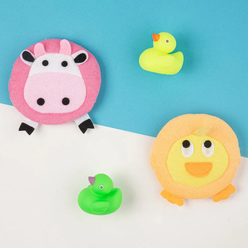 Animal Multicolour 2 Pk Bath Sponge