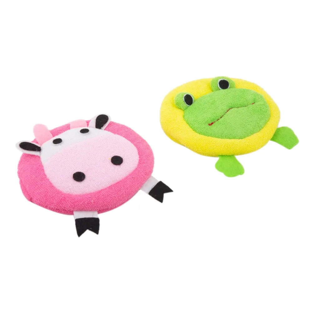 Animal Multicolour 2 Pk Bath Sponge