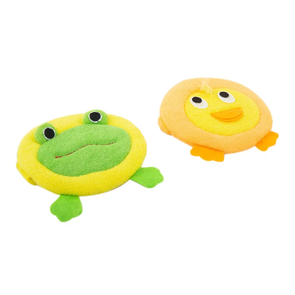 Animal Multicolour 2 Pk Bath Sponge