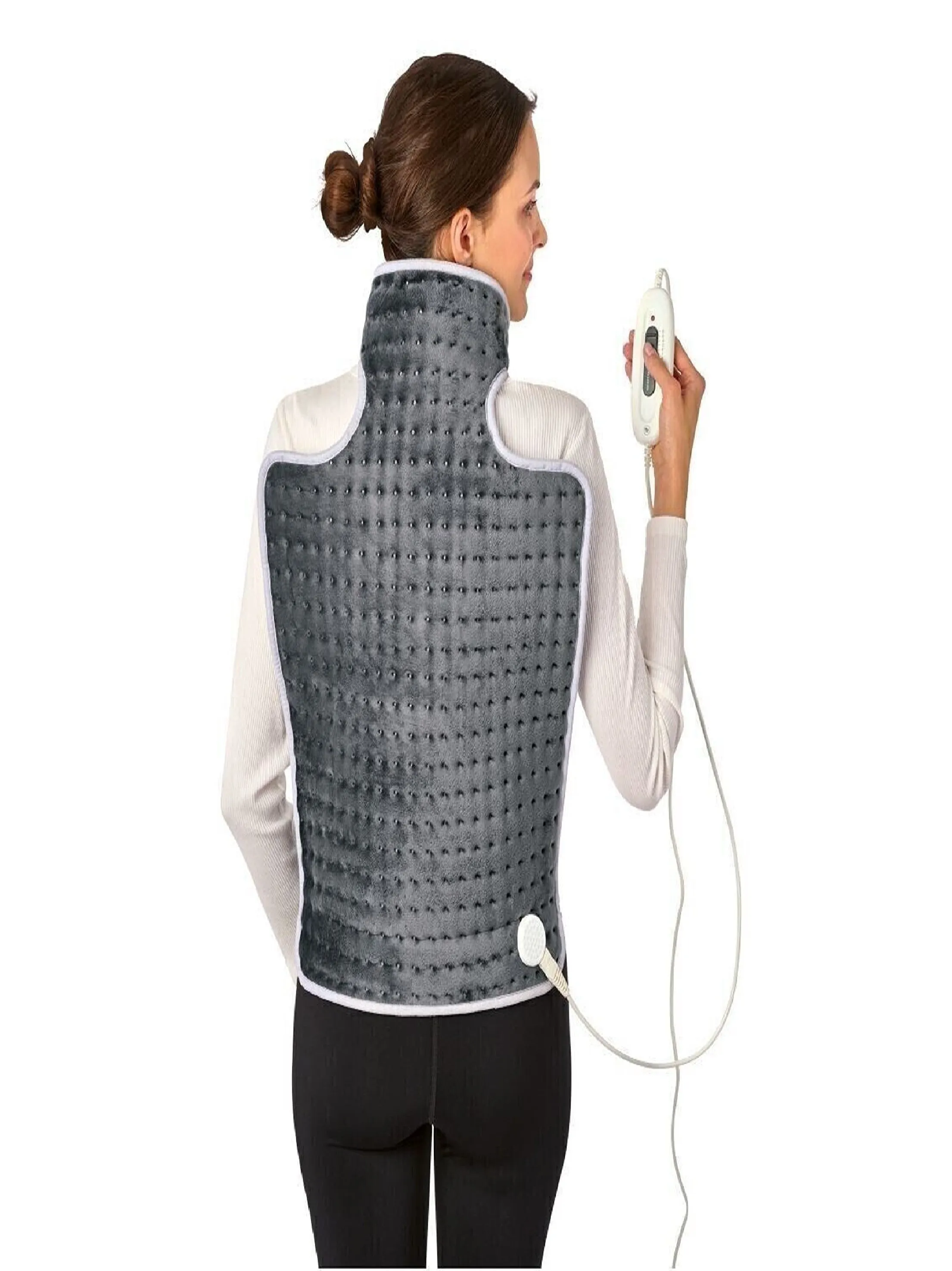 Back & Neck Heat Pad 6 Temperature Settings, 62X41Cm Grey