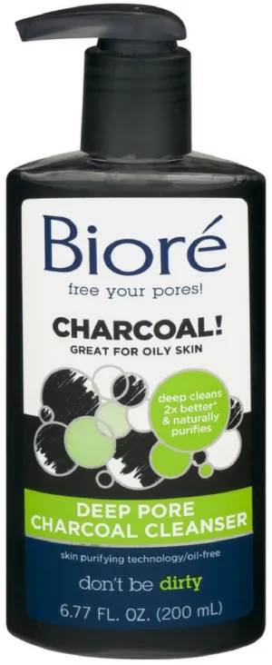 Biore Deep Pore Charcoal Cleanser 6.77 oz