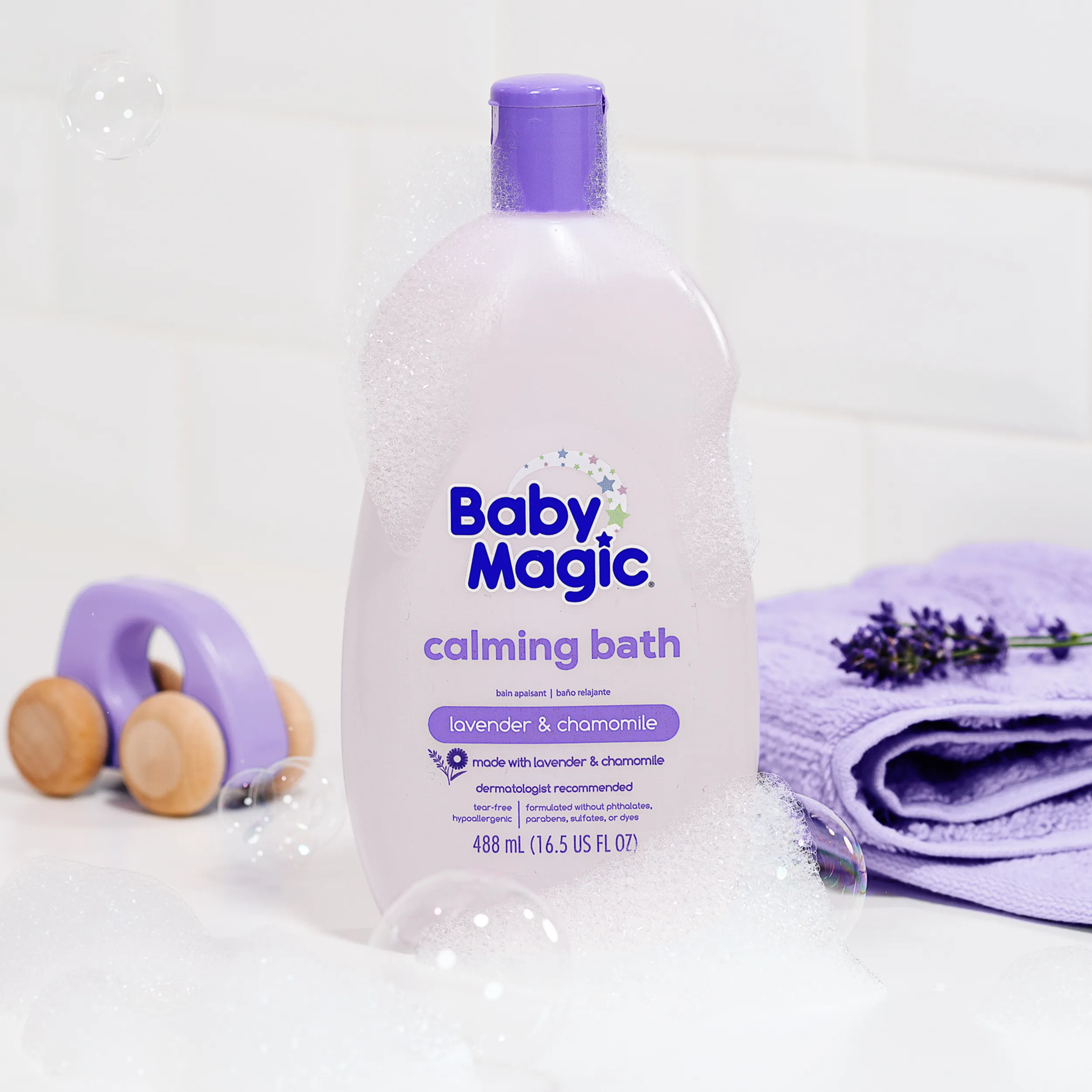 calming baby bath