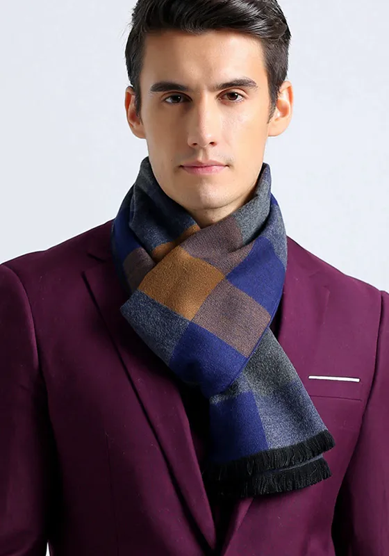 Classic Style Plaid Scarf