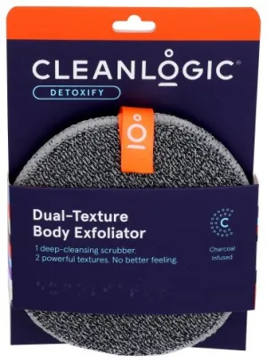 Cleanlogic Detoxify Dual-Texture Body Exfoliator 1 Pack