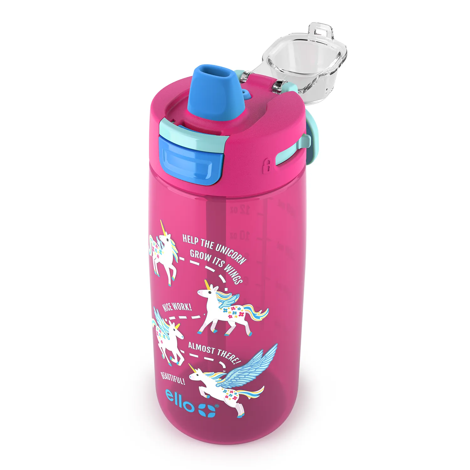 Colby 18oz Plastic Kids Hydration Tracking Bottle