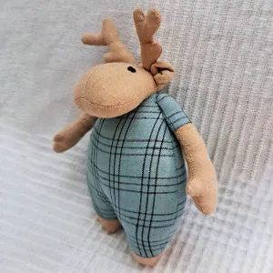 Cotton Soft Toy for Baby |  Organic Cotton Reindeer | Multicolour