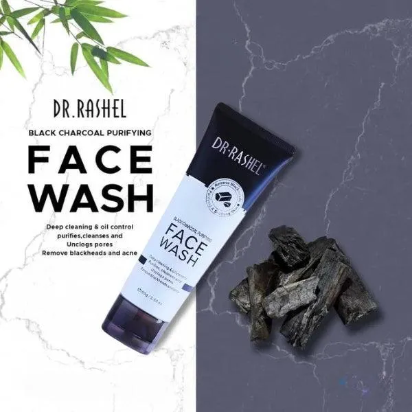 Dr.Rashel Black Charcoal Purifying Face Wash 100gm