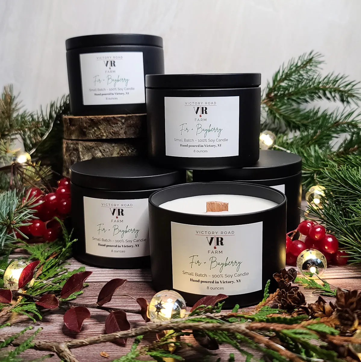 Fir   Bayberry Soy Wax Candle