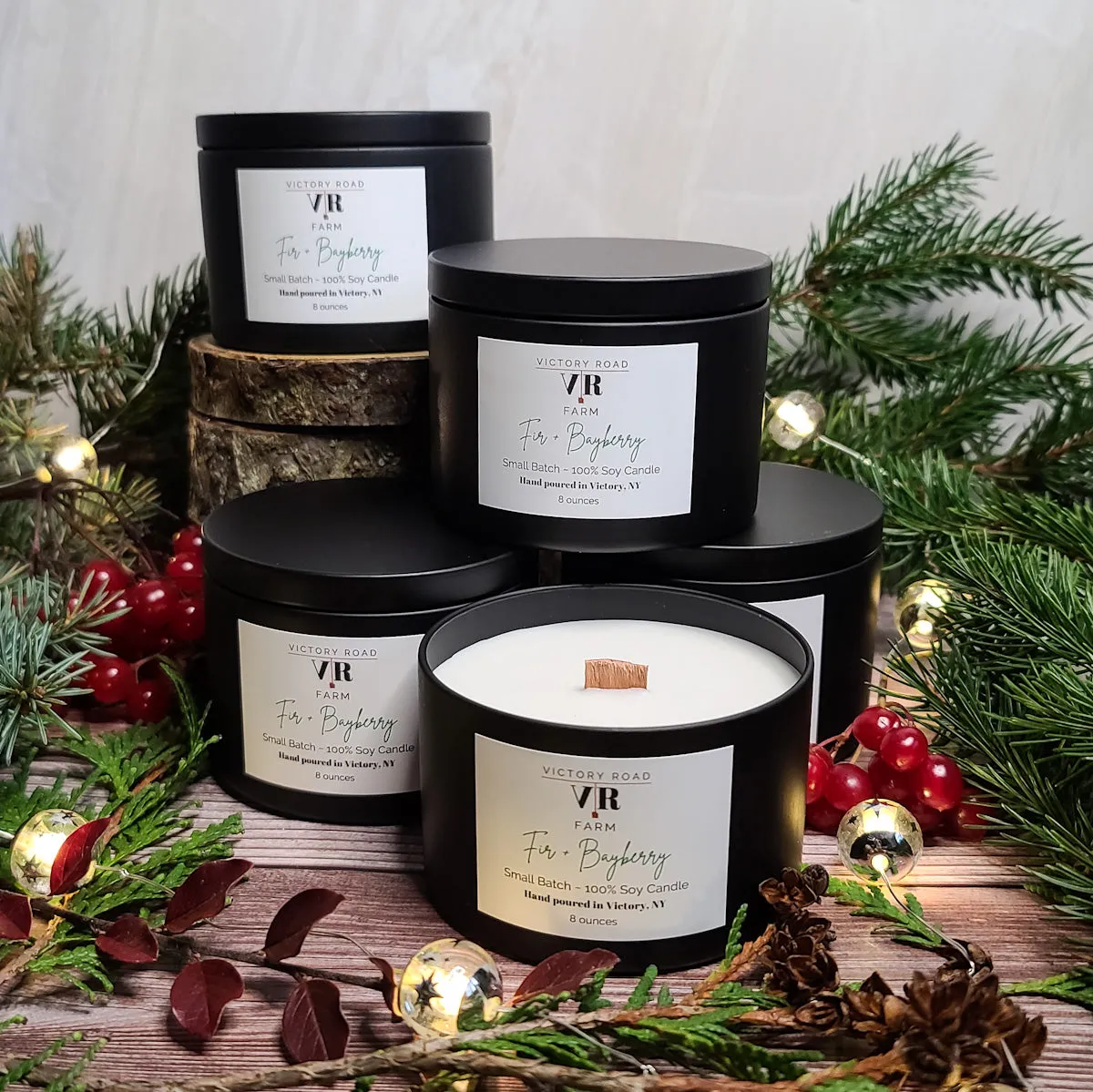 Fir   Bayberry Soy Wax Candle