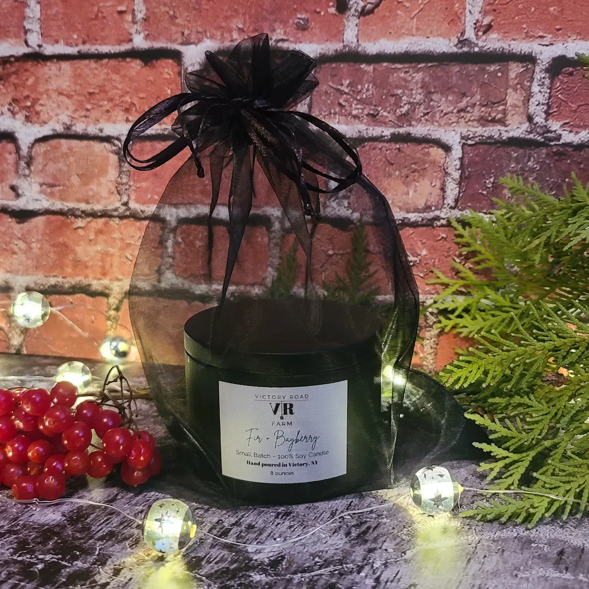 Fir   Bayberry Soy Wax Candle