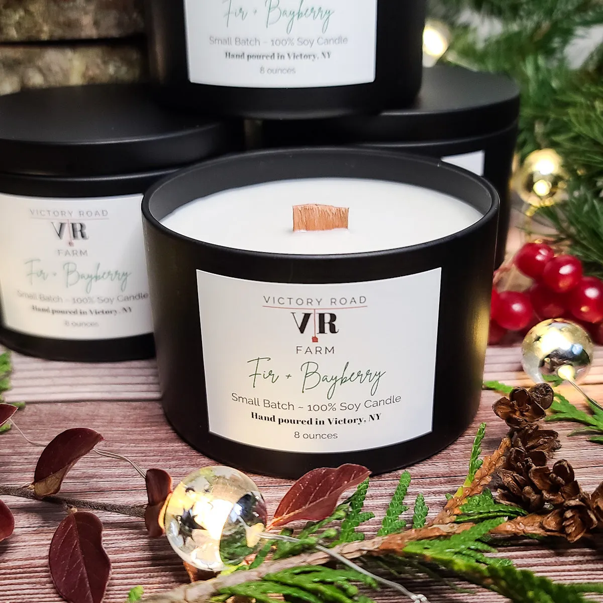 Fir   Bayberry Soy Wax Candle