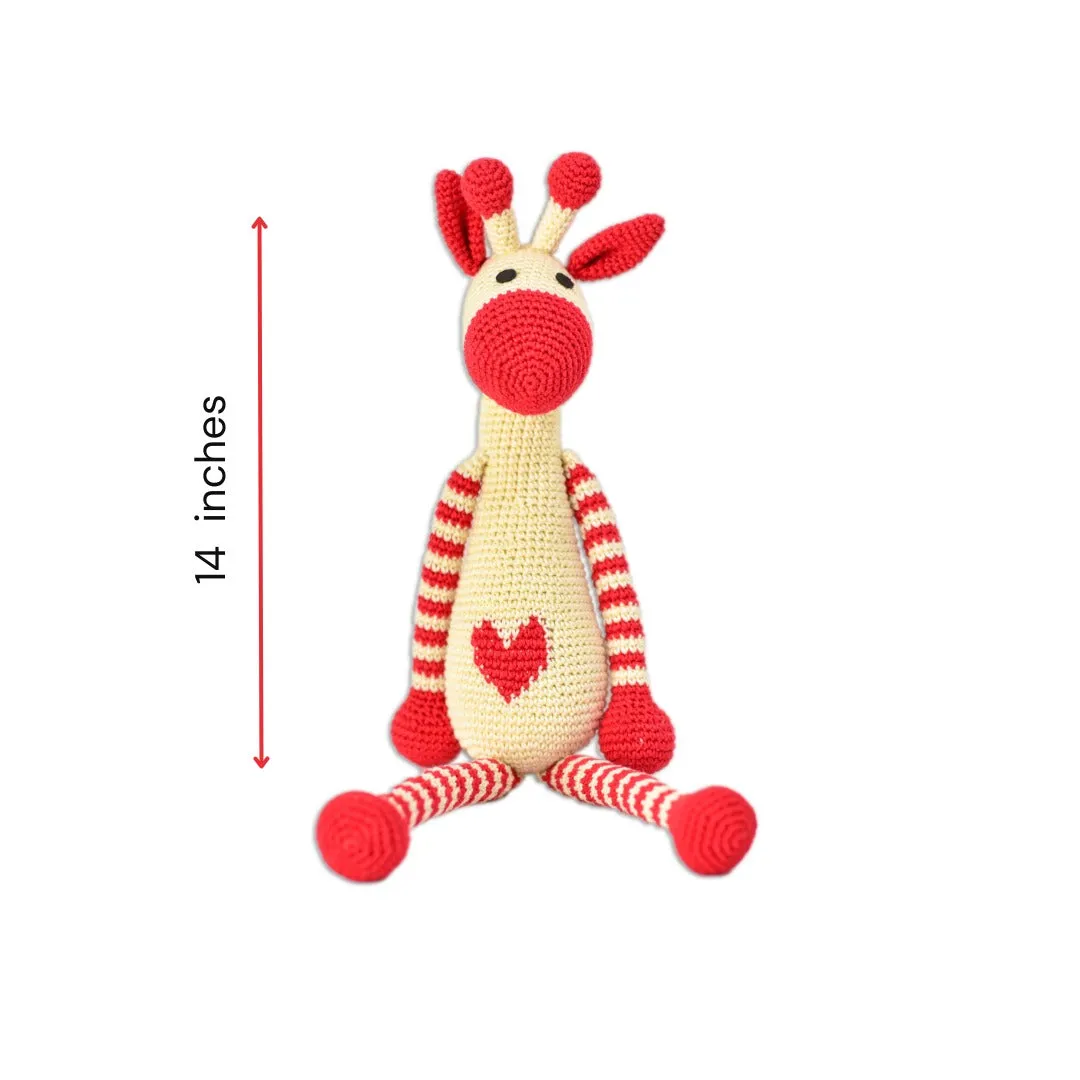 Happy Threads | Giphy Giraffe| 36 cms | Super Cute | Soft Toy | For Girls & Boys | Giraffe Soft Toy