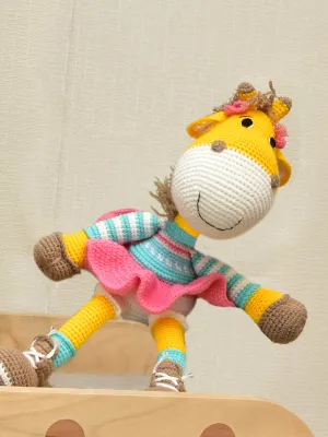 Happy Threads | Greta Giraffe  | Super Cute  | Soft Toy | Best for all ages | Gifting