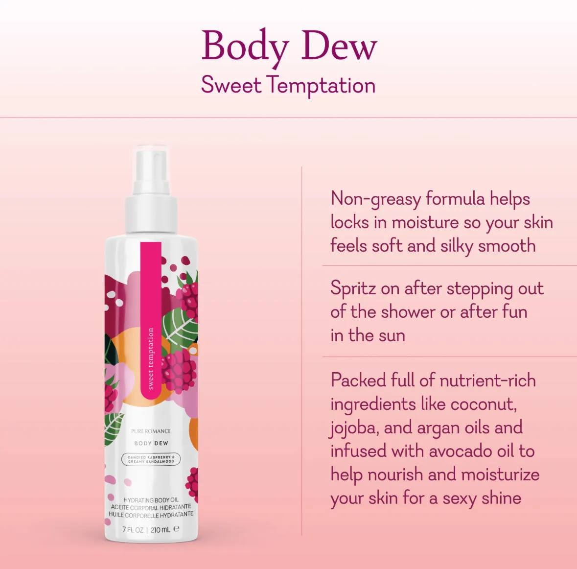 Hydrating Body Dew Oil - Sweet Temptation