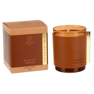 Luxury Scented Candle Classic Leather Series Collar Glass Jar 225g