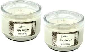 Mainstays 11.5oz Scented Candle 2-Pack (Cozy Comfort)