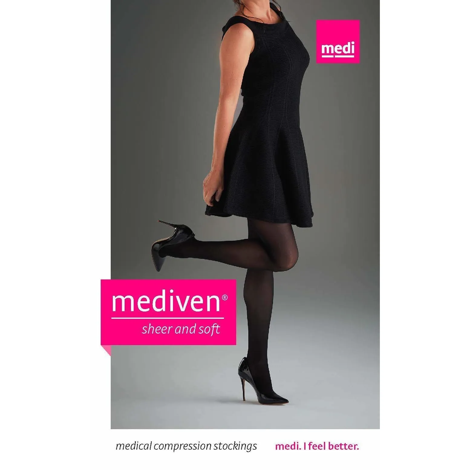 Mediven Sheer & Soft Women's Knee High 20-30 mmHg, Open Toe