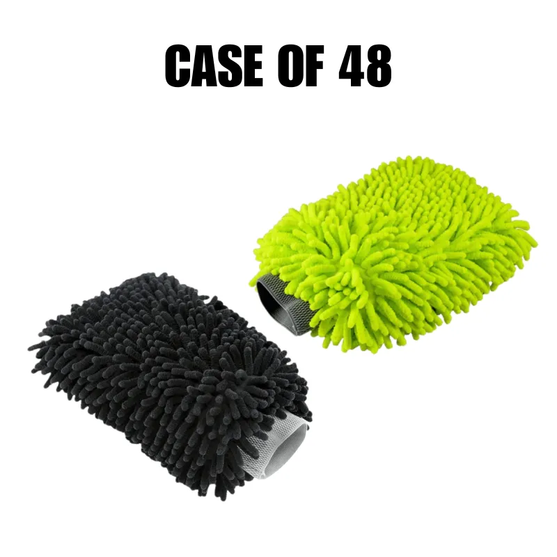 Microfiber Chenille Wash Mitt [Case of 48]