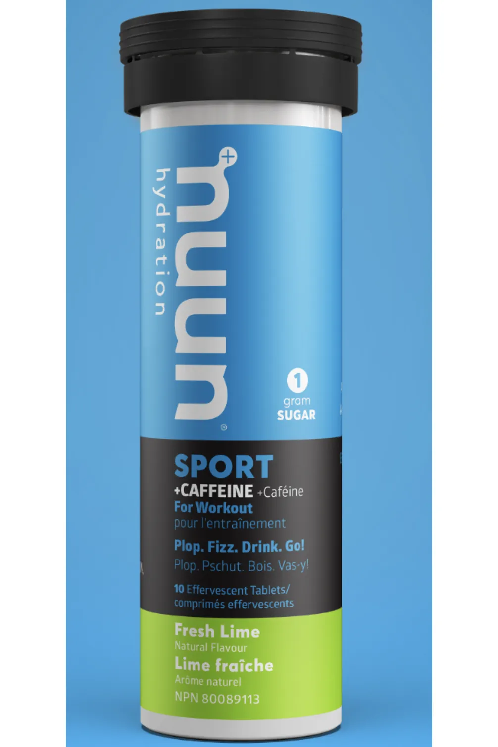 Nuun Sport Hydration   Caffeine - Fresh Lime 10s