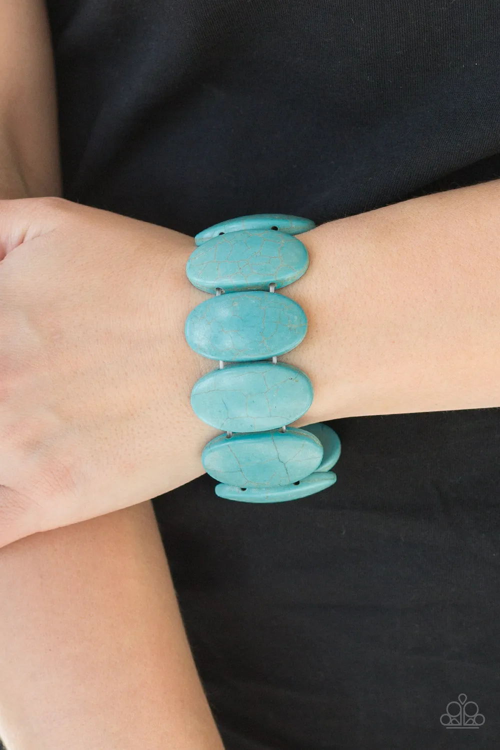 Open Door Jewelry - Dramatically Nomadic - Blue Bracelet - Paparazzi Accessories