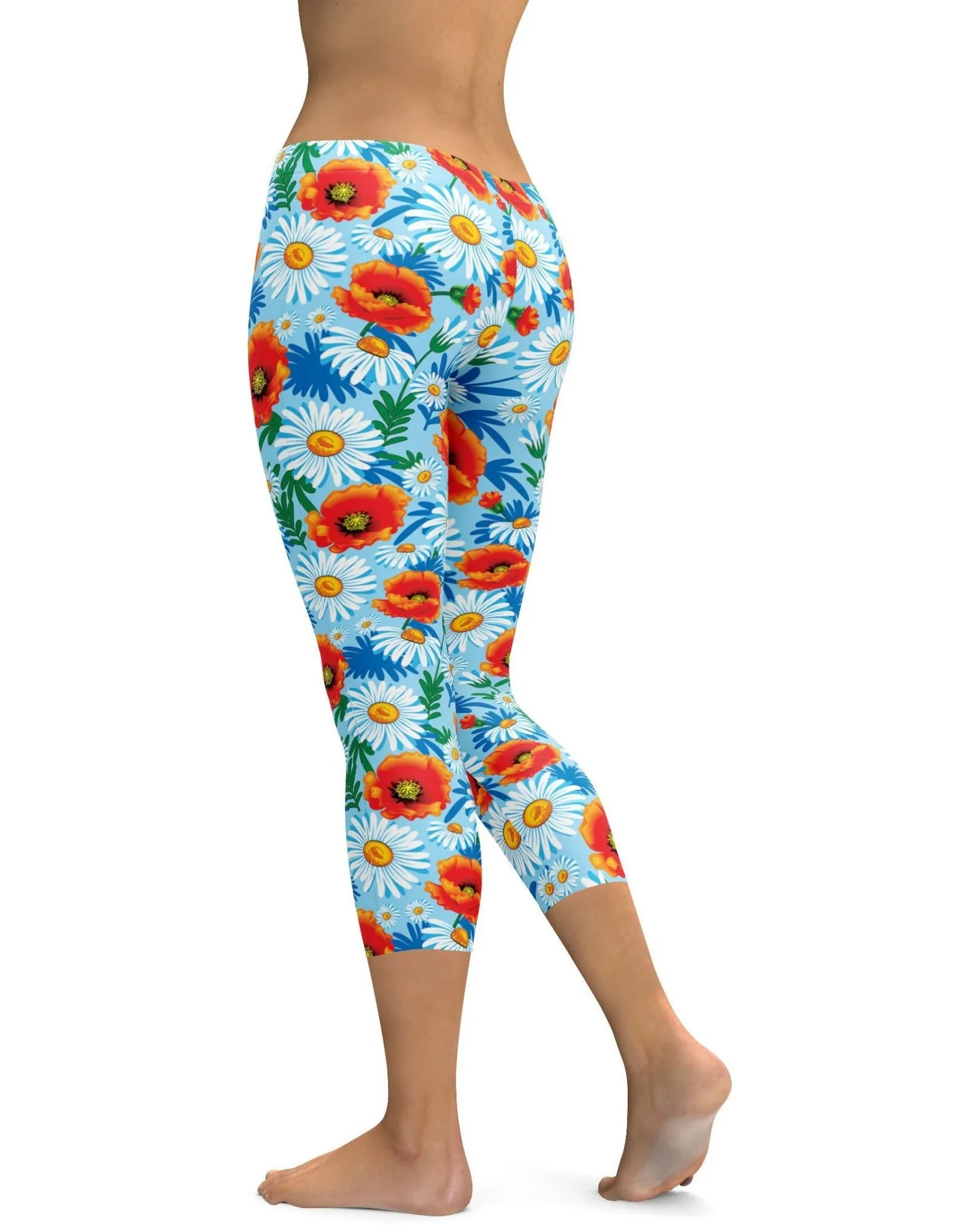 Poppy & Daisy Floral Capris