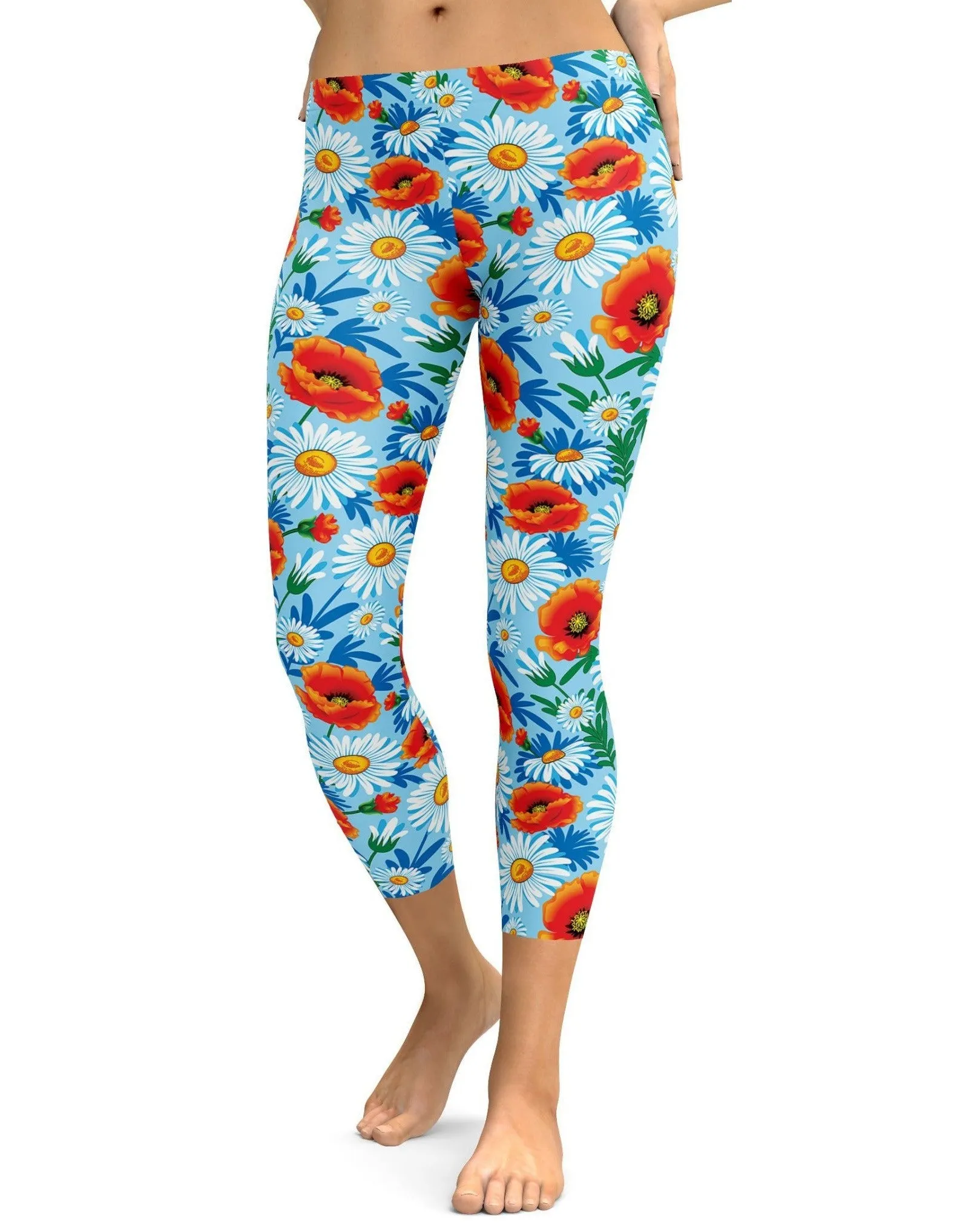 Poppy & Daisy Floral Capris