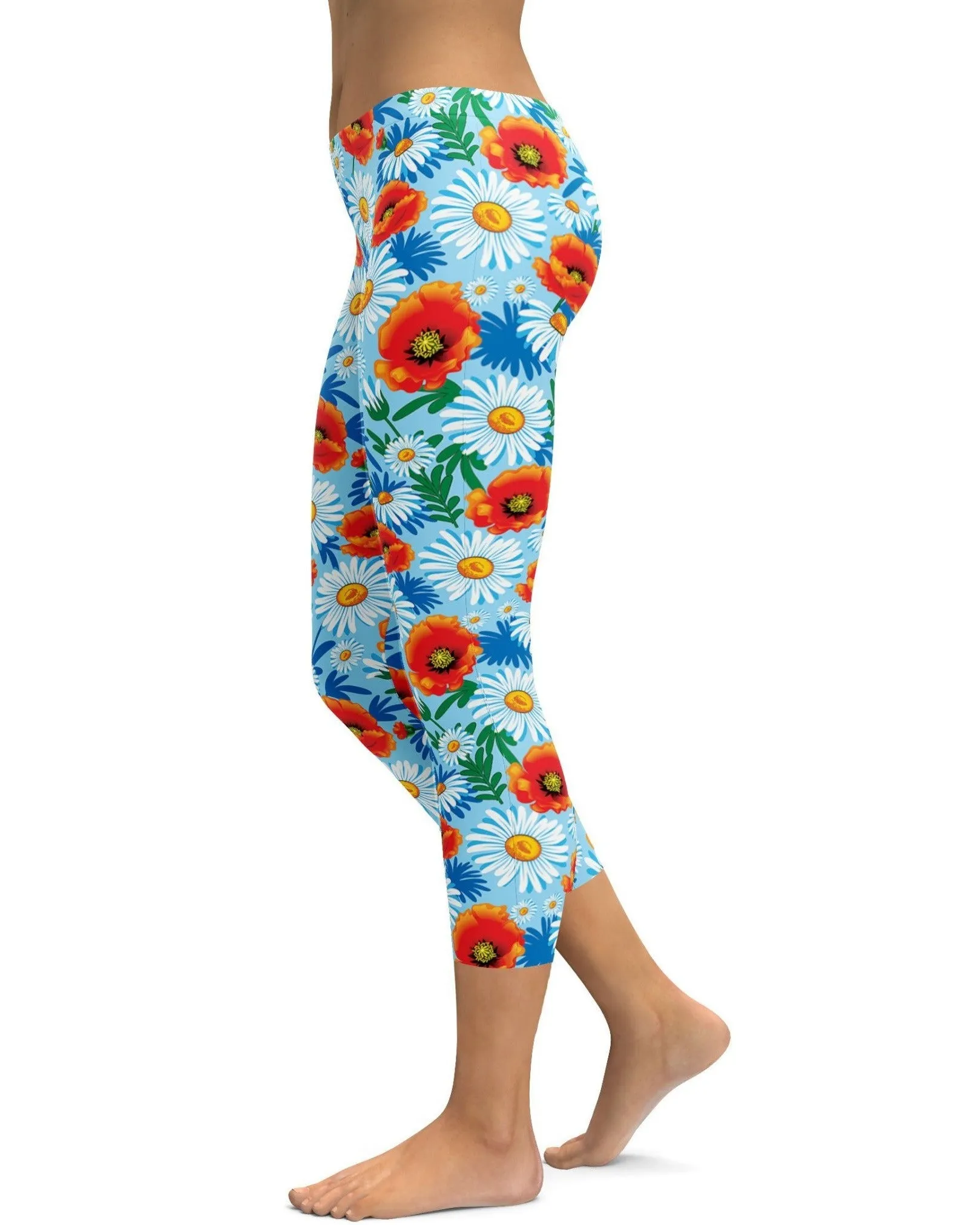 Poppy & Daisy Floral Capris