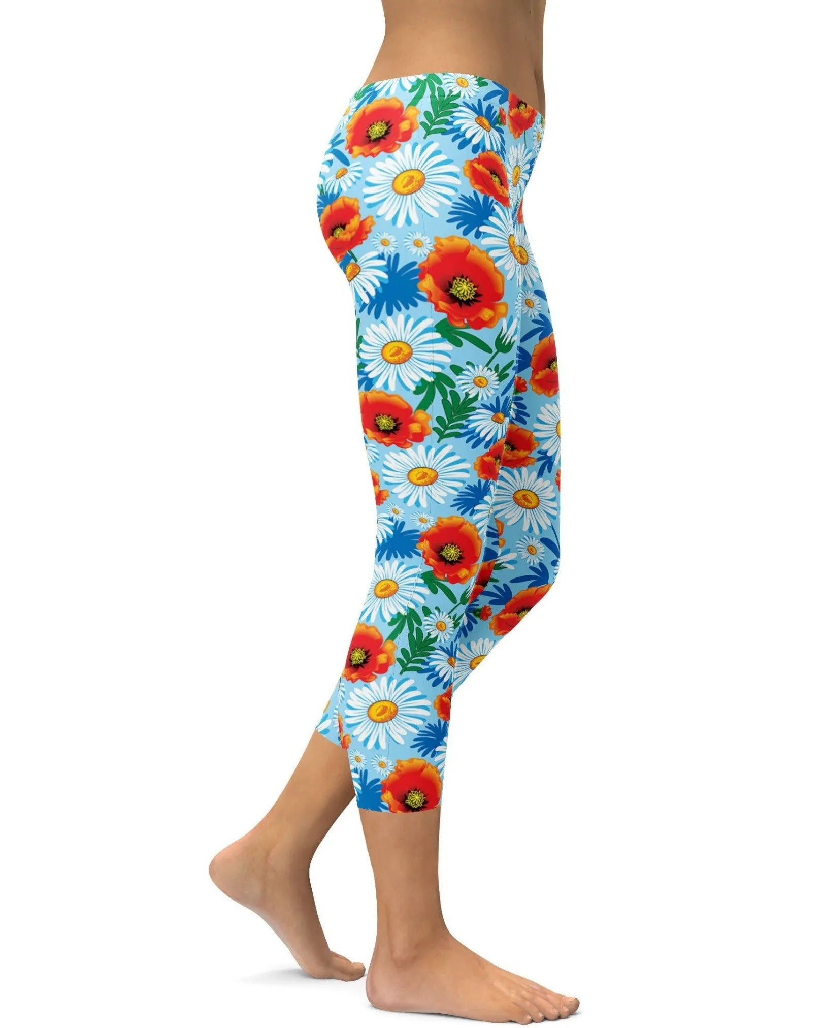 Poppy & Daisy Floral Capris