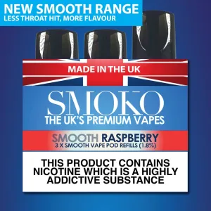 RASPBERRY - SMOOTH VAPE POD REFILLS