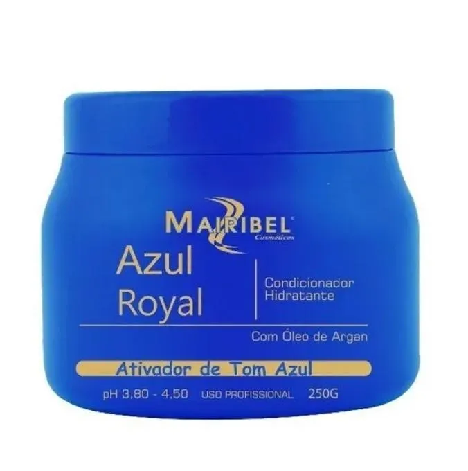 Royal Blue Moisturizing Conditioning Argan Tinting Hair Mask 250g  - Mairibel