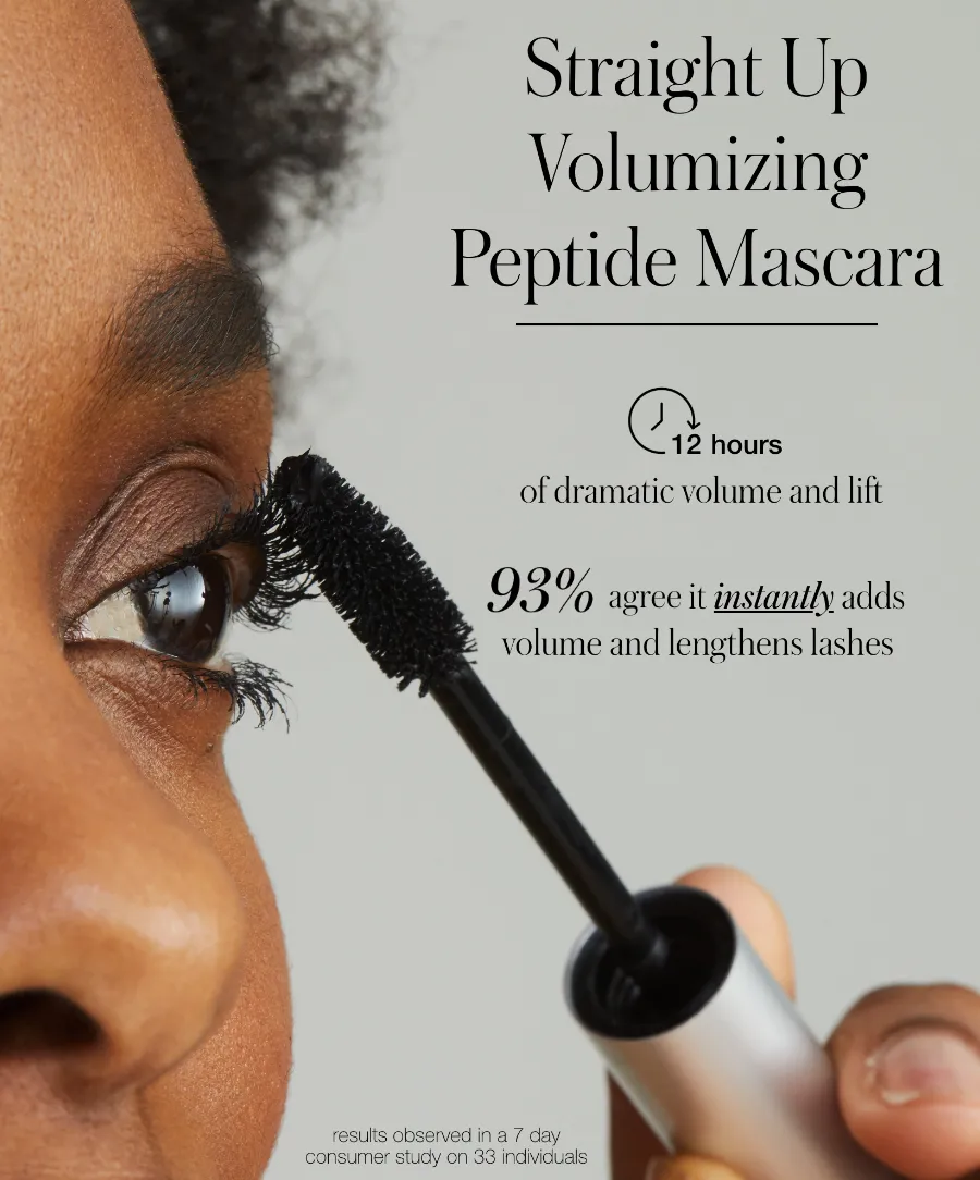 Straight Up™ Volumizing Peptide Mascara