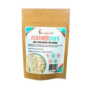 UnRuffledRx FeatherSoft Oat Bath Itchy Bird Relief Mix, 2 oz.