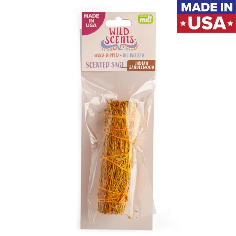 Wild Scents Indian Sandalwood Sage Smudge Stick